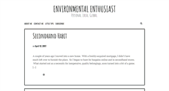 Desktop Screenshot of environmentalenthusiast.com