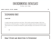 Tablet Screenshot of environmentalenthusiast.com